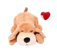SuiHeill Pet Heartbeat Puppy Behavioral Training Dog Plush Pet Comfortable Snuggle Anxiety Relief Sleep Aid Doll Durable Drop(LB dog Heartbeat)