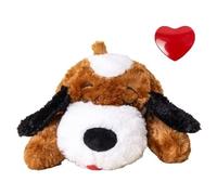 SuiHeill Pet Heartbeat Puppy Behavioral Training Dog Plush Pet Comfortable Snuggle Anxiety Relief Sleep Aid Doll Durable Drop(WS Heartbeat)