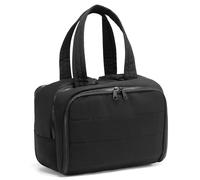 SUIKIHUM Puffy Makeup Bags, Large Travel Toiletry Bag, Cosmetic Bag Organizer Makeup Pouch for Women with Handle Lightweight, Black