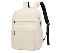 SUIKIHUM Work Backpack for Men, Black Laptop Backpack for Travel, Anti-Theft 16 Inch Notebook Bag, Water Resistant, TSA Approved, Business College Bag, Beige