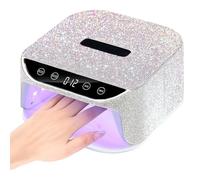 SUILU UV Light for Nails, Rechargeable Diamond LED Nail Dryer with 4 Timer Setting,Professional Quick Dry Curing Lamp,Touch Control & Auto Sensor, Fast Nail Light Curing Lamp for Salon & Home