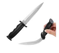 Suilung 2 Pcs Rubber Martial Art Training Knife Fake Knife Rubber Training Weapon Toy for Martial Art equipment