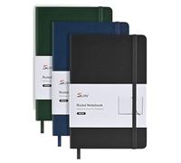 SUIN Hardcover-Journal-Notebooks, A5 Lined Journals Notebook for Writing 100 GSM Paper, 8.2 x 5.5 inch, Classic Ruled Notebooks for Work/Travel/College (Multi-colors)