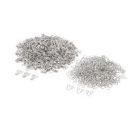 SUIOPPYUW 200 Sets Hook And Eye Fasteners Strong Sturdy Iron Materials Available In 6 Sizes All Sewing Crafting Requirements Hook And Eye Closures Fasteners Enough To Meet Needs 6