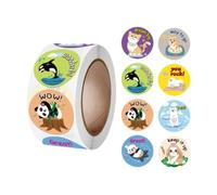 SUIOPPYUW Animal Stickers Educational Learning Animal Cartoon Stickers Kids Fun Decorative Tools Learning and Holiday Celebration Roll School Classroom Home Party