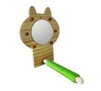 SUIOPPYUW Bird Mirror Perch Toys Lovebirds Cage Accessories Creating Entertaining Environment Through Interactive Fun Cage Perches For Large Birds Stand Perch