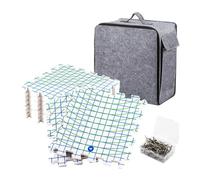 SUIOPPYUW Blocking T Pins and for Creative Foam Knitting Board Offer Essential Support for Every Knitting and Crochet Enthusiast Crochet Board for Blocking Square, White, mat 32x32cm