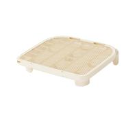 SUIOPPYUW Cat Litter Pad Trapping Mat Unique Features Prevent Sand Spillage Innovative Effortlessly Keeps Floors Clean And Tidy Floor Essentials Scat Sifting, Milk coffee, 50x40.5x9cm