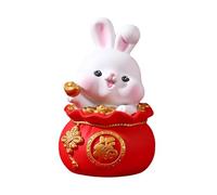 SUIOPPYUW Cat Piggy Bank Money Box Chinese New Year Decor And Spring Festival Ornament Rabbit Statues Cute Expression Compact, Big Rabbit