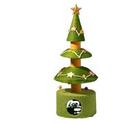 SUIOPPYUW Christmas Cat Tree Features Heavy-duty Load Capacity For Christmas Day Celebration Cat Friendly Tree Easy To Install Proof, Green-3rd floor