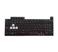 SUIOPPYUW Colorful Backlit Keyboards Key Board Small Enter Toetsenbord Dust-proof Backlight Replacement for ROG strix G731