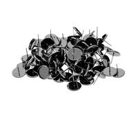 SUIOPPYUW Copper Stud Earring Blanks Blank Bezel Setting Base Exceptional Blanks Custom Earring Crafting Experience Simply Glue On 12/8 Mm Resin Where Can Perform DIY Project