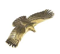 SUIOPPYUW Creative Mini Eagle Figurine Desktop Sculpture Premium Brass Eagle Keychain Pendant Home Decoration Elegant Keyring Accessories Must Have Mini Figurine Desktop Sculpture Creative