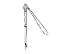 SUIOPPYUW Decorated Finger Pointer Stick Premium Biblical Pointer Elegant Hand Designed For Readers Hand For Readers To To Follow Text On Scroll When Reading Torah, Silver Crown Head, Length 13cm