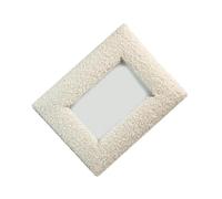 SUIOPPYUW Decorative Photo Holder With Plush Border Creating Cozy Atmosphere In Homes Offices Or Special Events Living Room Bedroom Office Dining Table Bookshelf, White, 23.5x18.5cm