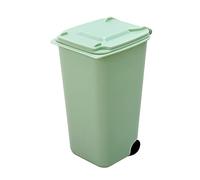 SUIOPPYUW Desktop Trash Bin - Durable And Environmentally Friendly Bins Lid For Plastic Plastic Waste Bins With Lid Wheelie Trash, green