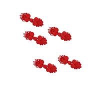 SUIOPPYUW DIY Crafting With Chinese Knot Frog Button Elegant Traditional Adds Distinctive To Clothing Making Size For Adding To Clothing Without Being Too Overpowering. Chinese, Red