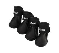 SUIOPPYUW Dog Winter Apparel Protective Rain Shoes With Paw Protectors Designed For Small Medium Dogs Comfortable For Winter Snowy Days Paw Protectors Snowy Day Rainy Weather, Black, L