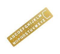 SUIOPPYUW Durable Materials for Metal Stencil Letters and Numbers Scrapbooking Metal Stencil Letters and Numbers Drawing Templates, Gold Letters