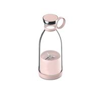 SUIOPPYUW Electric Juicer Cup Wireless Rechargeable DIY Fruit Orange Blenders Bottle Portable Kitchen Drinking Mixing Food Processor, Pink