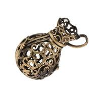 SUIOPPYUW Elegant Hollow Pendant Heart Flower Vase Bead Cages for Necklace Oil Diffuser