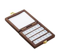 SUIOPPYUW Empty Watercolor Palette Box with Lid Keeps Paint Fresh Lightweight Portable for Travel Artists and Students Travel Paint Case for Painters Students Painting