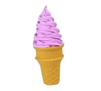 SUIOPPYUW Exquisite Craftsmanship Delivers Realistic Look With Fake Ice Cream Cone Artificial Ice Cream Model Decoration Cake Decorating Fake Food Dessert Photo Prop, Violet, 6x6x14cm