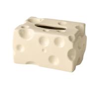 SUIOPPYUW Eye Catching Napkin Holder Box Table Tissue Cover Crafted Sturdy Ceramic Various Decor Themes Modern to Rustic Designed for Ceramic Tissue Box Holder Dispenser Cover, Beige, 15.5x12x9cm