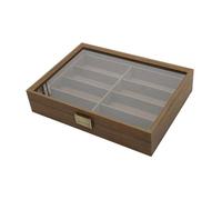 SUIOPPYUW Fashionable Sunglasses Organizer Case Box Elegant Eyewear Storage Solutions Organizing Sunglasses At Home Eyewear Storage Box Display Eyeglass Case