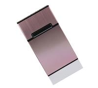 SUIOPPYUW Flipping Lid Storage Box Metal Portable Home Herbal Stain Dust-Proof Organizer Case Container Holder for Man Male, Rose Gold