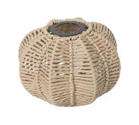 SUIOPPYUW Handwoven Paper Rope Lampshade Light Fixture Comprehensive Enhancing Beautiful Ambiance In Home Pendant Lampshade Is Made Paper And Iron Sturdy Rope, Brown, S