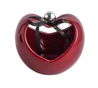 SUIOPPYUW Heart-shaped Apples Jewelry Plate Multifunctional Ceramic Ornaments For Office And Home Delicate And Smooth Ceramic Ornaments Tray Jewelry Plate Dish Apples Plates, red