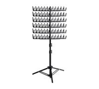 SUIOPPYUW Innovative Hair Stand Hair Holder Adjustable Height Two Sides For Efficient Braiding And Styling Process Stand Holder For Braiding Stylists, black, 41.5x13.8x9.4cm