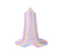 SUIOPPYUW Kids Baby Bedcover Single Door Net Hanging Dome Child Bed Canopy Curtain Tent Collapsible Summer Decoration, Rainbow Color