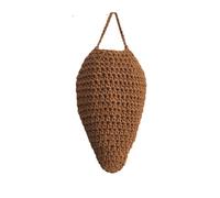SUIOPPYUW Large Decoy, Artificial Hornet Nest, Crocheted Hornet Nest Decoration, Durable and Long-Lasting, for Gardens, Parks, Dark Brown