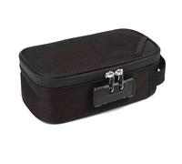 SUIOPPYUW Lay Flat Cosmetic Bag Lockable Makeup Storage for Easy Access and Organization Makeup Bag with Compartments Cloth, A