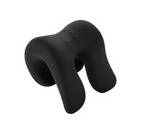 SUIOPPYUW Memory Foam Napping Neck Pillow Office Chairs and Adapting to Various Sleeping Positions Headrest Pillow for Neck Has Memory Foam Provides Soft Support, Solid Black, 25 x18 x28 cm