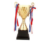 SUIOPPYUW Meticulously Crafted Metal Prize Event Props Trophy Awards For Sports Celebrations Kids Adults Appreciation Gifts Kids Classroom School Rewards Appreciation Gifts, Gold, 29x10cm