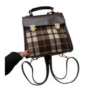 SUIOPPYUW Mini fashion city backpack, backpack, handbag, and exquisite, fashionable and large is a different school bag, curry