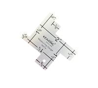 SUIOPPYUW Multi-functional Measuring Ruler For Quilting Metal Tool Essential For Precise Measurements In Crafts Sewing Ruler Fabric Tailor Accessories Hemline Measuring Gauge Diy Garment Craft