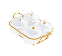 SUIOPPYUW Multifunctional Divided Serving Tray For Easy Snack Organization And Presentation Featuring Dustproof Lid Divided Serving Platter Dried Fruit Snack Tray