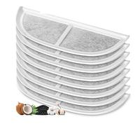 SUIOPPYUW Pet Health Protector Triple Filtration Water Dispenser Filter Pet Water Dispenser Filter Cloth Cat Spring Filter, 8pcs