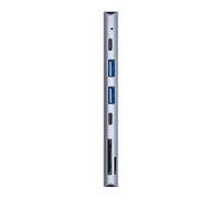 SUIOPPYUW Plug And Play USB-C HUB Fast Power And Data Transmission For Multi-Device Compatibility Multi-port Aluminum Alloy
