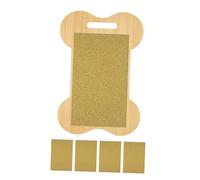 SUIOPPYUW Premium Dog Scratch Pad With Replacement Sheets Innovative Wooden Nail File Scratching Board Grooming At Home Dog Scratching Board Furniture Protector Supply