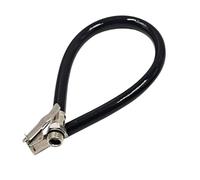 SUIOPPYUW Quick Connect Lock On Tire Inflator Replacement Hose With Extension Tube For Efficient Car Maintenance Tire Inflator Hose Clip Connector Quick Inflation, Black
