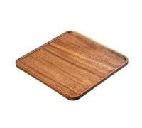 SUIOPPYUW Rectangular Walnut Wood Tray Japanese Style,Square | Hard Dense Walnut Resists Scratches Stains Heavy Loads Easy Wipe Clean Tea Ceremony Snack Kitchen Decor