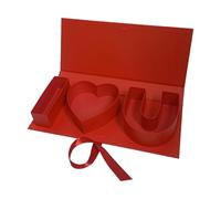SUIOPPYUW Reliable Letter Floral Packaging Gift Box Suitable For Unique Gift Wrapping For Moms Birthdays And Valentines Day Fillable Letters Candy Flower Chocolate Packaging, Red, 45.6x19.5x6.8cm