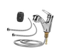 SUIOPPYUW RV Bathroom Faucet And Ergonomic Silver Modification Accessory With Easy To Clean Features Saving Space For Trailers Retractable Shower Head Ergonomic Non Slip Handle