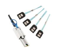 SUIOPPYUW SAS 26P SFF-8088 to 4x 7Pin 6Gb/s Adapter Cable 30AGW Latch High-Speed and Dependable Data Female, 1M