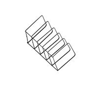 SUIOPPYUW Simple Nordic Style Magazine Holder Rack 5 Slots Keeping All Files Organized in Beautiful Desk Area Made of Iron Desk Office Supplies Organizer Vinyl Storage Rack